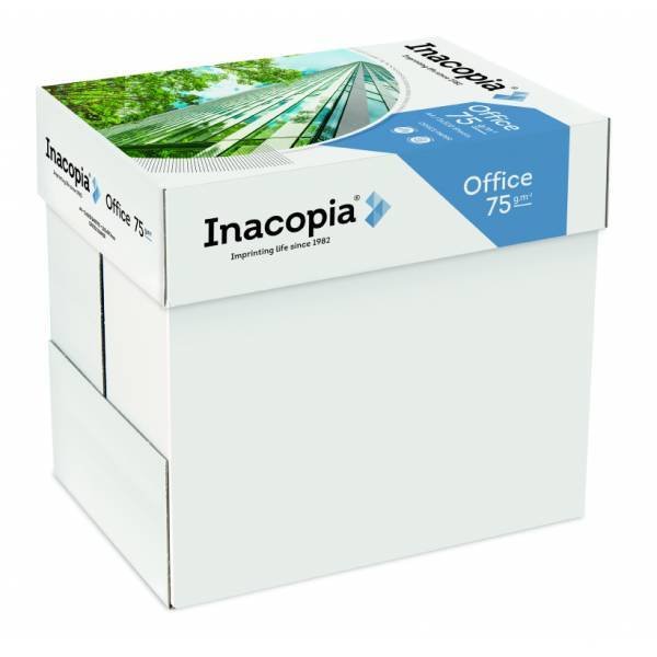 KOPIERPAPIER INACOPIA Office 75 10.000 Blatt = 20 Päckchen A4 75g weiß - nur € 5,70/Päckchen