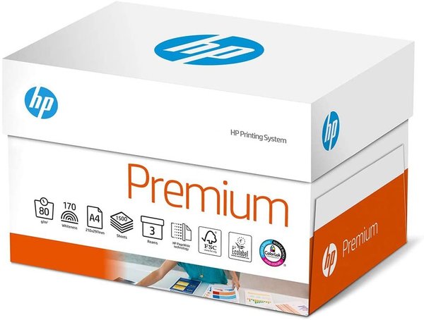 KOPIERPAPIER HP Premium CHP850 10.000 Blatt = 20 Päckchen A4 80g weiß - nur € 5,70/Päckchen