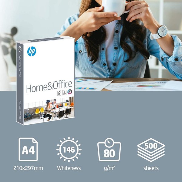 KOPIERPAPIER HP Home & Office Paper 2.500 Blatt A4 80g weiß - nur € 5,60/Päckchen