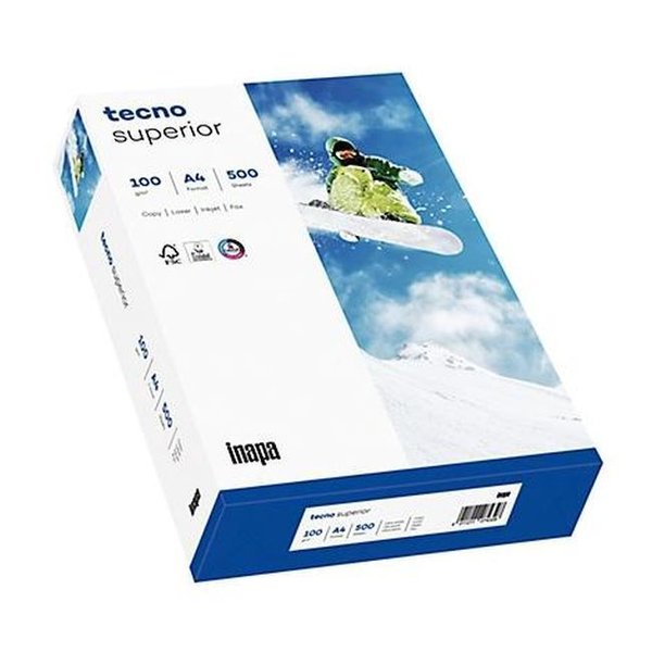 KOPIERPAPIER TECNO Superior 2.500 Blatt A4 100g weiß - nur € 8,99/Päckchen