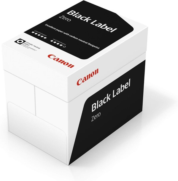 NEU KOPIERPAPIER CANON BLACK LABEL Zero 10.000 Blatt  CO₂-neutral 80g nur € 4,75/Pack